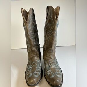 Roper Brown Riley Vintage western boots-snip toe